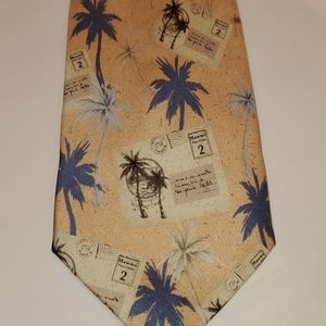 Tommy Bahama silk salmon pink palms